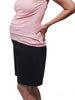 50s maternity shorts in black cotton