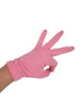 Mid-Century Pink Gloves on Real Hand