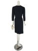 Back view of 1950s or 1960s little black dress