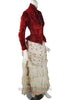 Side view of antique Victorian Bustle Dress