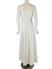 40s Cream Satin Wedding Dress or Formal Gown - sm