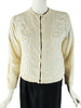 Front view of vintage early 60s Cardigan, closed