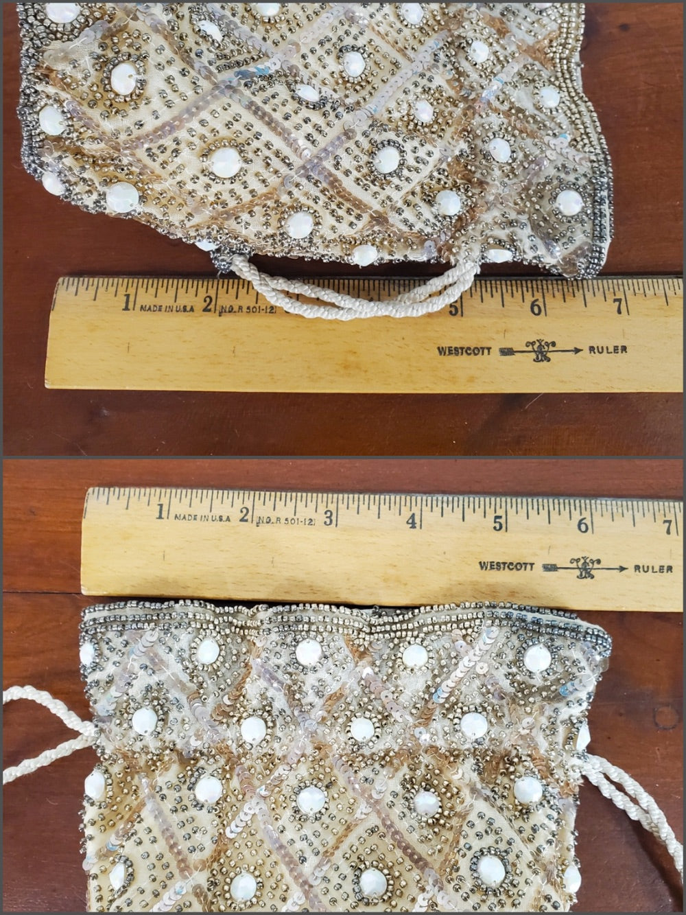 Vintage Beaded Purse Vintage Wristlet Seed Beads on Fabric 1900s Formal Handbag  Antique Beaded Purse Collectible Beaded Bag - Etsy