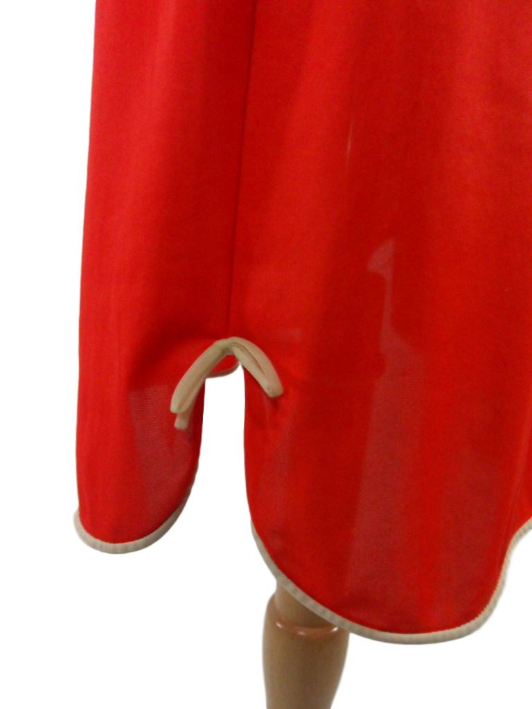 1963 women's Hollywood Vassarette red school colors girdle bra