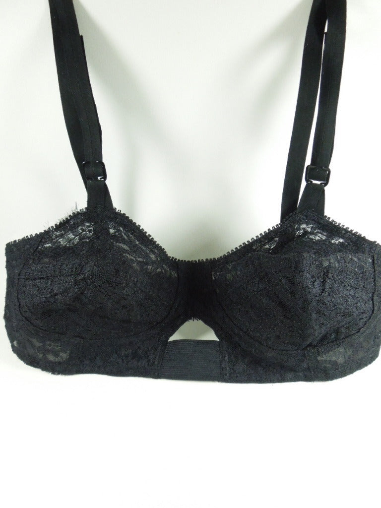 1950s Bullet Bra Sheer Black Lace & Circular Stitching 36A Authentic 50s  Sexy Pin up Girl Rocket Bra Exquisite Form NWT Deadstock 36 A 