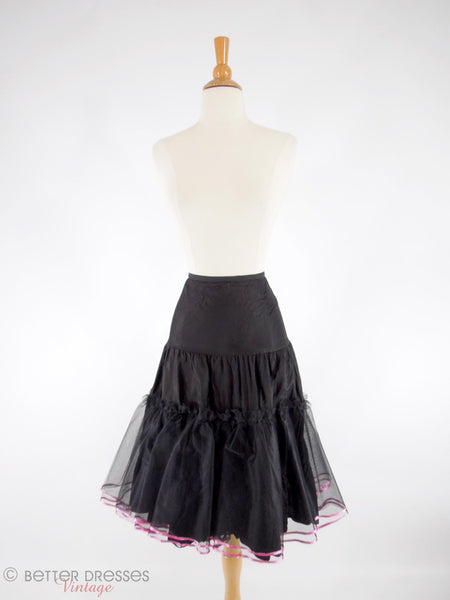 50s Black Crinoline - full view