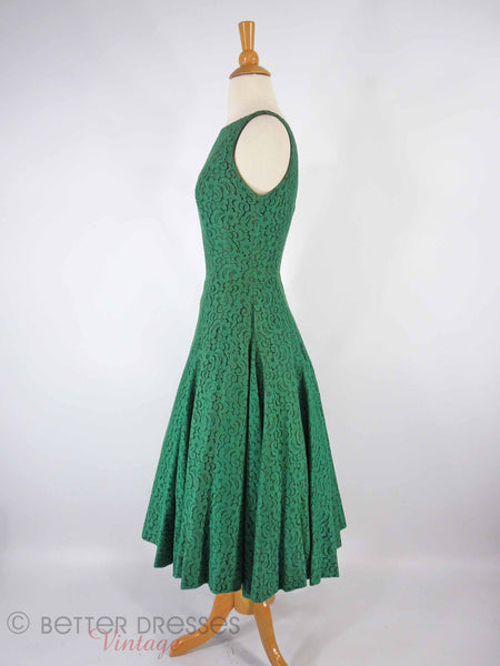 1950s Vintage Green Sheer Tulle Full Circle Skirt Princess Party Dress –  Amarcord Vintage Fashion