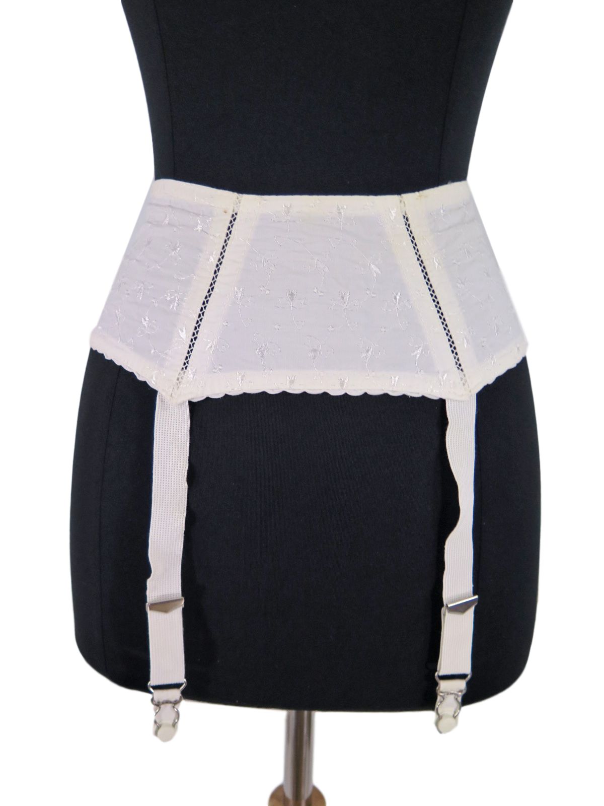 Vintage Garter Belt for Stockings Vtg White Suspender Belt - xs, sm –  Better Dresses Vintage