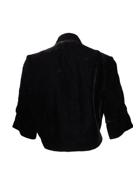 vintage 50s black velvet jacket